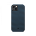 Ультра тонкий чехол Pitaka MagEZ 3 для iPhone 14 Plus (6.7"), черно-Синий, кевлар (арамид)