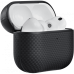 Ультра тонкий чехол Pitaka из арамидного волокна и кожи для AirPods Pro 3, Черный