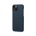 Ультра тонкий чехол Pitaka MagEZ 3 для iPhone 14 Plus (6.7"), черно-Синий, кевлар (арамид)
