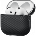 Ультра тонкий чехол Pitaka из арамидного волокна и кожи для AirPods Pro 2, Черный