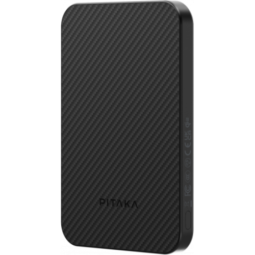 Беспроводное зарядное устройство Pitaka (Внешний аккумулятор) Qi2, Черный