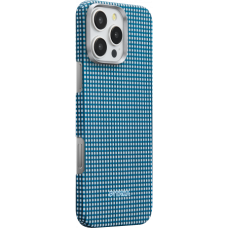 Ультра тонкий чехол Pitaka для iPhone 16 Pro Max, Голубой Blue