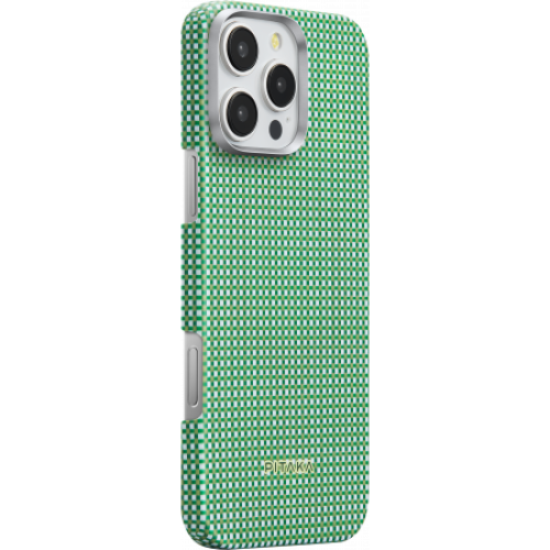 Ультра тонкий чехол Pitaka для iPhone 16 Pro, Зеленый