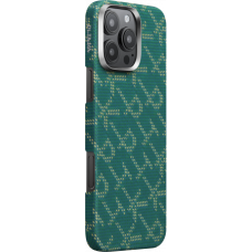 Ультра тонкий чехол Pitaka для iPhone 16 Pro, Зелено-золотой