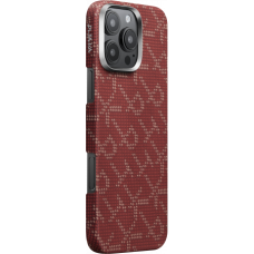 Ультра тонкий чехол Pitaka для iPhone 16 Pro, Красно-золотой