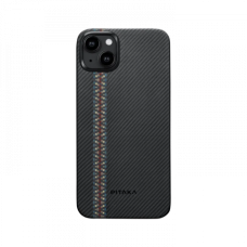 Ультра тонкий чехол Pitaka MagEZ 4 для iPhone 15 Plus (6.7"), Rhapsody, кевлар (арамид)