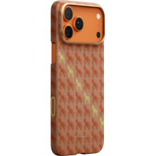 Ультра тонкий чехол Pitaka  для iPhone 17 Pro Max, Оранжевый